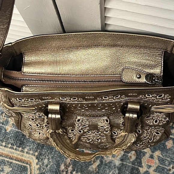 Salvatore Ferragamo EUC Limited Gold 2 Way Bag - Picture 9 of 11